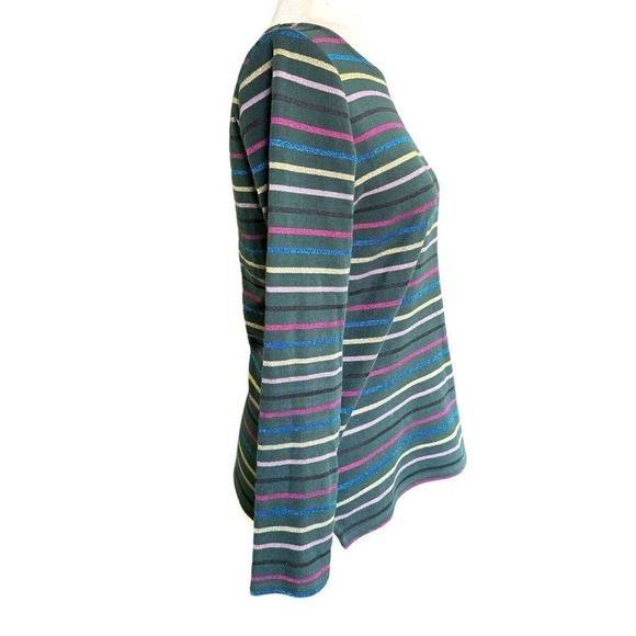 Boden Sparkle Breton Striped Top US Size 4 Multicolor - Picture 4 of 10